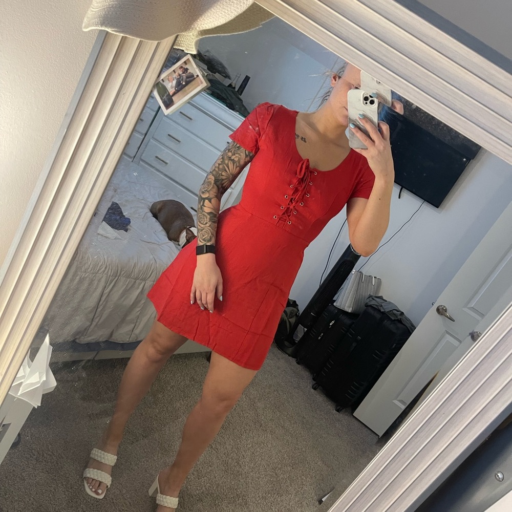 Sugar Lips Scoop Neck Mini Dress